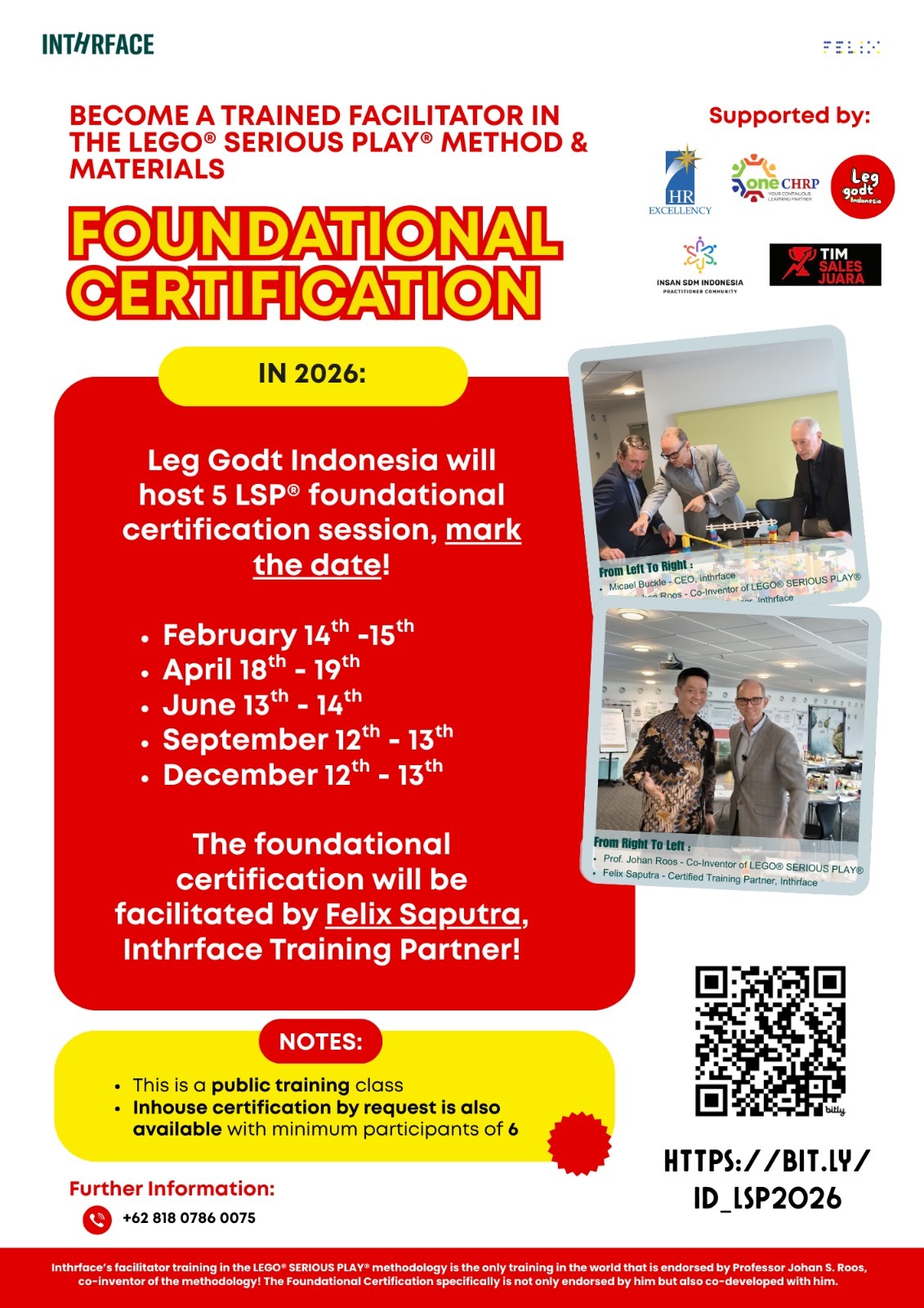 Foundational Certification LEGO® SERIOUS PLAY® Methodology 2026